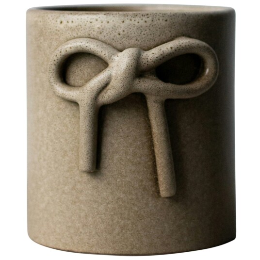Dbkd Bow Krukke Ø10 cm Beige Dbkd Bow Krukke Ø10 cm Beige