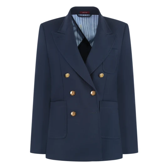 Gucci Dame Jakker Blå 2XL, Gucci Dame Jakker Blå 2XL,