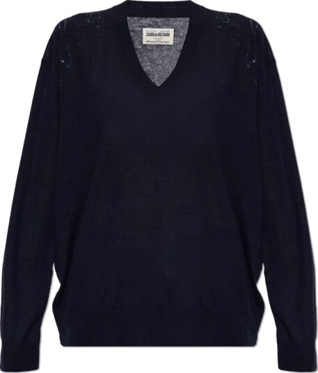Zadig & Voltaire Dame Strikkevarer Blå S,
