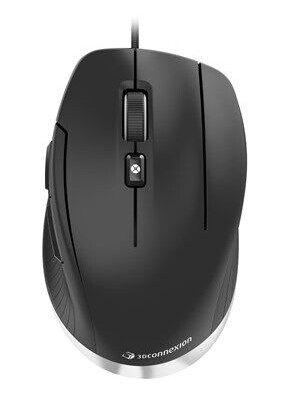 3Dconnexion CadMouse Compact Ergonomisk Kablet Mus med 7 Knapper og Optisk Sensor - Svart 3Dconnexion CadMouse Compact Ergonomisk Kablet Mus med 7 Knapper og Optisk Sensor - Svart