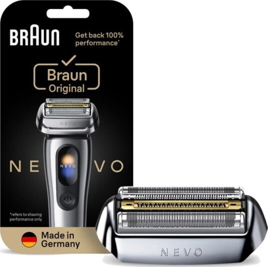 Braun NEVO barberhode sølv Braun NEVO barberhode sølv