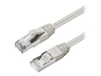 MicroConnect - Koblingskabel - RJ-45 (hann) til RJ-45 (hann) - 3 m - S/FTP - CAT 6a - med støvel, halogenfri, formstøpt, rund, uten hindringer - grå