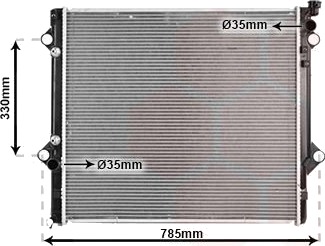 VAN WEZEL 53002367 Radiator motorkjøling