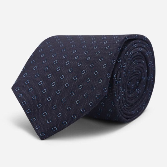 Ferner Jacobsen Tie Silk Blue-Blue Ferner Jacobsen Tie Silk Blue-Blue