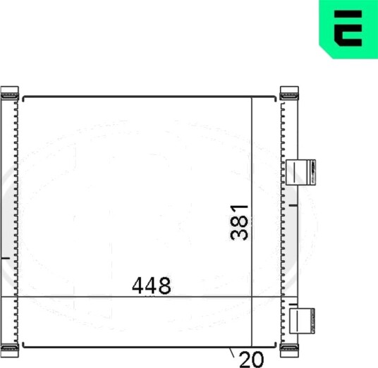 Kondensator klimaanlegg ERA 667092