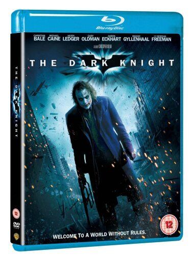 The Dark Knight DVD 2008 Christian Bale, Nolan DIR cert 12 2 discs
