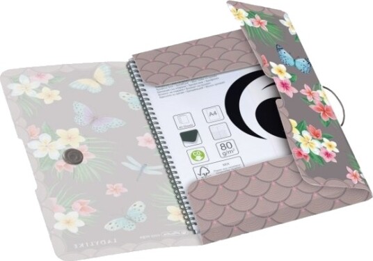 Herlitz Elastisk Mappe Pp A4 Ladylike Butrfl.