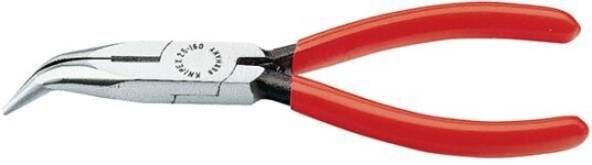 Knipex Vinklet Nebbtang 160mm i Kromvanadiumstål, Rød