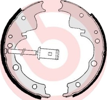 Bremsesko sett BREMBO S A6 505