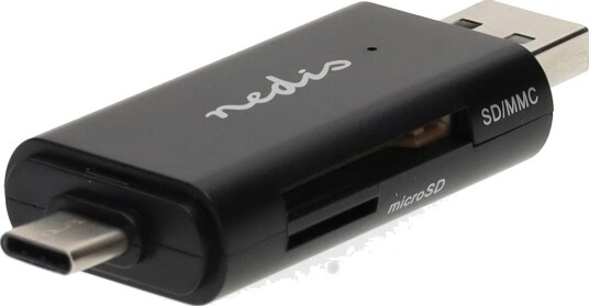 Nedis Dual Kortleser USB-C/USB-A SD/SDHC/SDXC microSD/microSDHC/microSDXC