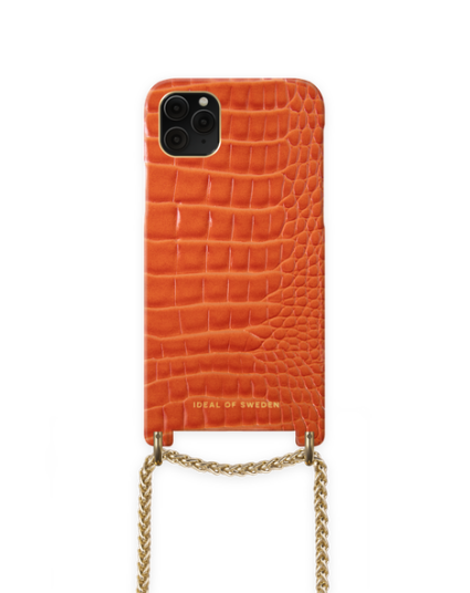 Ideal Of Sweden Lilou Necklace Case Orange Croco (IDNCSU21-I1965-302)