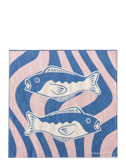 Bloomingville Remy Napkin - Blue - 33X33CM