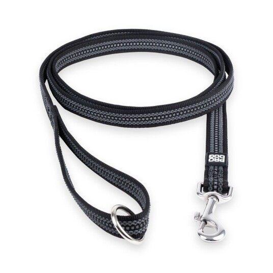Pro Dog Grip Leash Reflective Black (2 X 300 cm)