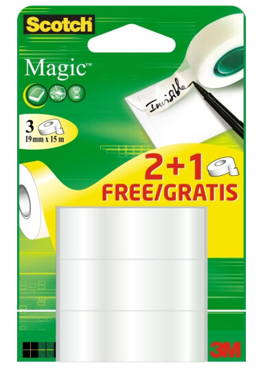 3M Magic Matt 15 M Gjennomsiktig Papir Ce 19 Mm 600 G 3M Magic Matt 15 M Gjennomsiktig Papir Ce 19 Mm 600 G