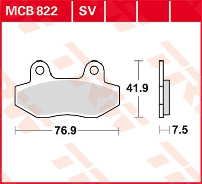 Bremseklosser TRW MCB822