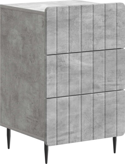  Nattbordskap med skuff Betonggrå 43x 41 x 68 cm Konstruert tre