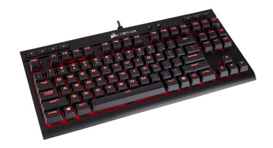 Corsair Gaming K63 MX Red - ND - Gamingtastatur - Uten numpad - Nordisk - Svart