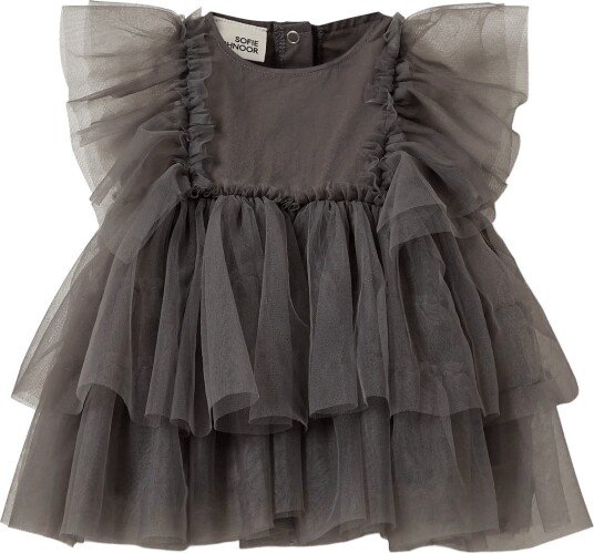 Sofie Schnoor Baby and Kids Theressakb Dress GREY 74 Sofie Schnoor Baby and Kids Theressakb Dress GREY 74