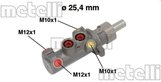 METELLI 05-0641 Hovedbremsesylinder METELLI 05-0641 Hovedbremsesylinder