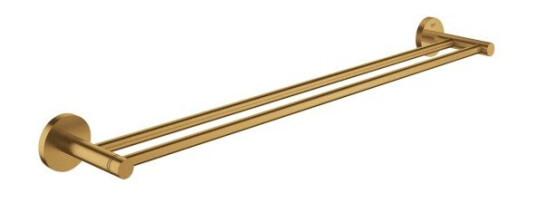 Grohe Essentials dobbel håndklestang 60 cm, børstet messing
