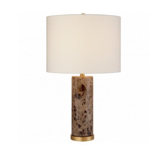Cliff Table Lamp Brown Marble