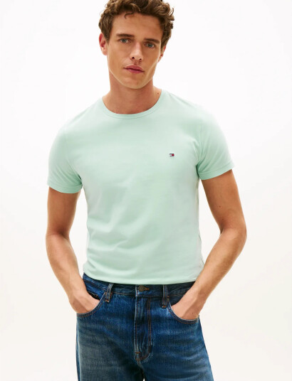 Tommy Hilfiger Stretch Slim Fit Tee Green S