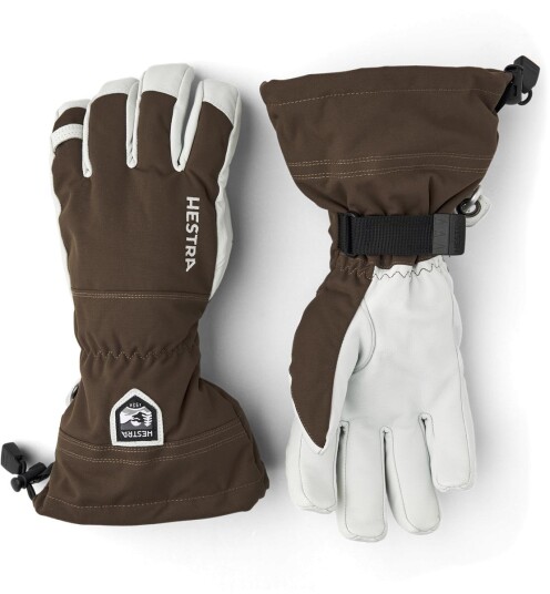 Hestra  Army Leather Heli Ski - 5 Finger, 780 Espresso, 13