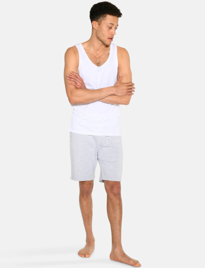 URBAN QUEST The Bamboo 2-Pack Mens Tank Top - White - XXL