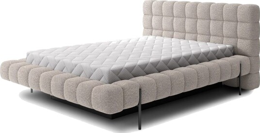 Polstret seng Eltap Magentta 160x200 cm Royal 18 Beige
