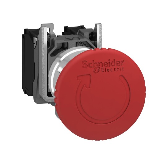Schneider Electric XB4BS8444 Svamptrykk rød 40 mm Elfordeling & strømforsyning