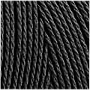 Knyttegarn, svart, L: 315 m, tykkelse 1 mm, Tynn kvalitet 12/12, 220 g