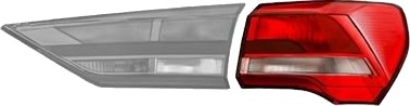 VAN WEZEL 0372922U Baklykt