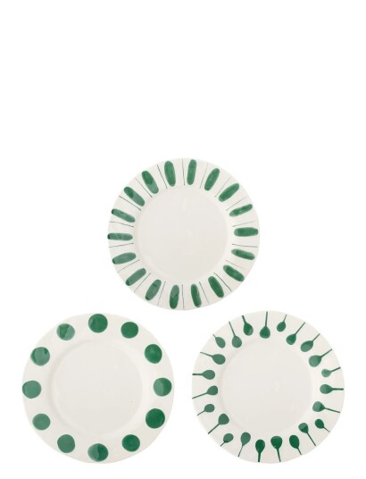 Bloomingville Linora Plate   Green   Ø 28 CM