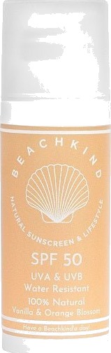 Beachkind SPF 50 Naturlig Solkrem for Ansikt og Krop 50 ml