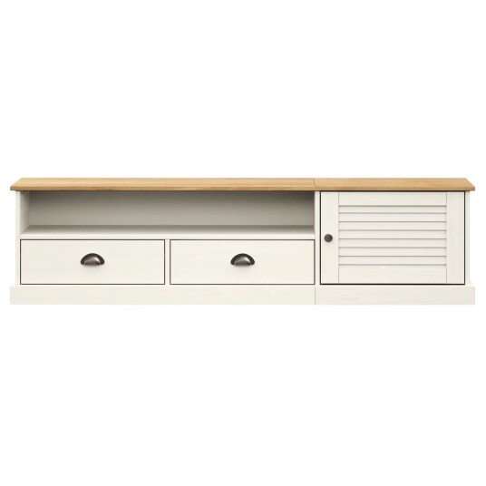 vidaXL TV-benk VIGO hvit 156x40x40 cm heltre furu