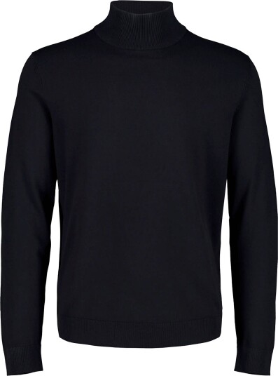 Lindbergh Soft Viscose Blend Roll Neck Sweate BLACK L