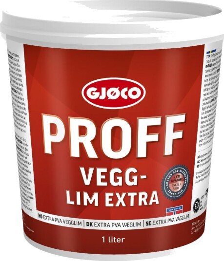 GJØCO PROFF VEGGLIM EXTRA 1L GJØCO PROFF VEGGLIM EXTRA 1L