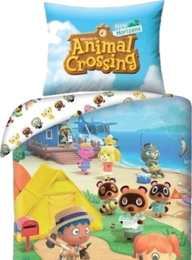 Animal Crossing Sengetøy 140X200 Cm 100 % Bomull
