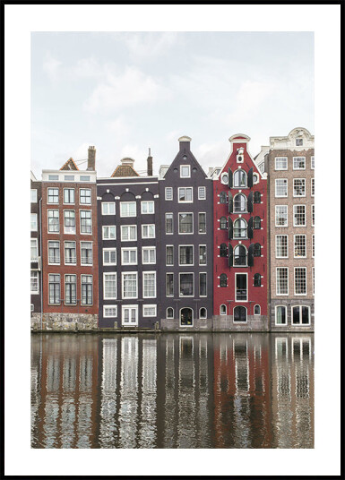Canal Houses of Amsterdam Plakat Plakat / 30x40cm Canal Houses of Amsterdam Plakat Plakat / 30x40cm