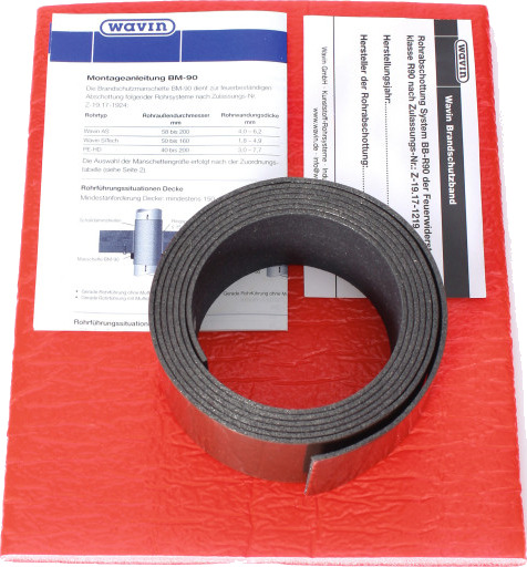 WAVIN merketape 16 110mm for plastrør svart