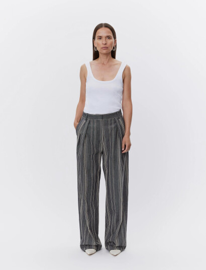 Day Birger et Mikkelsen Enzo - Slub Stripe - Black - 42 Day Birger et Mikkelsen Enzo - Slub Stripe - Black - 42