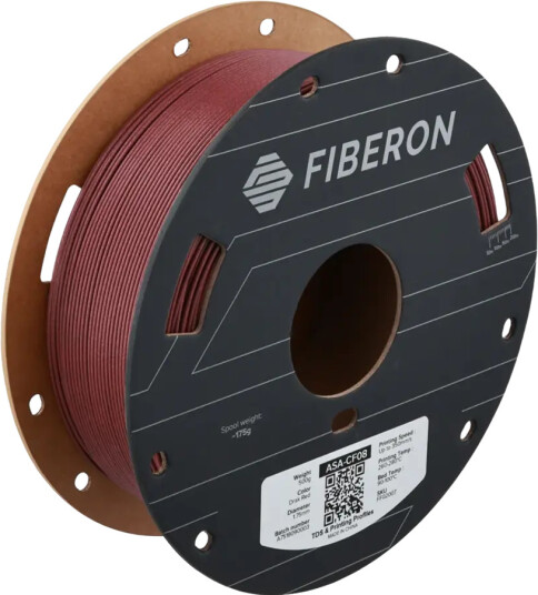 Polymaker Fiberon ASA-CF08 Filament Mørk Rød PRM-18756