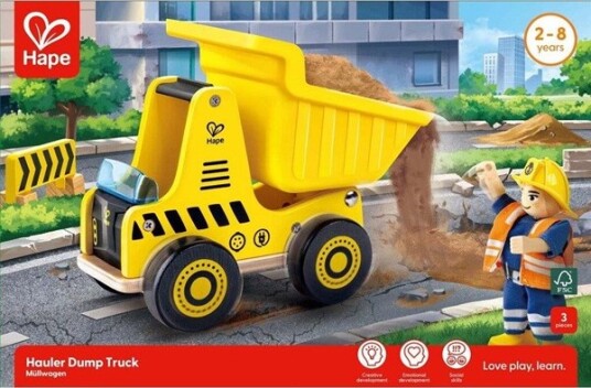 Hape Hape Hauler Dump Truck Yellow ONE SIZE