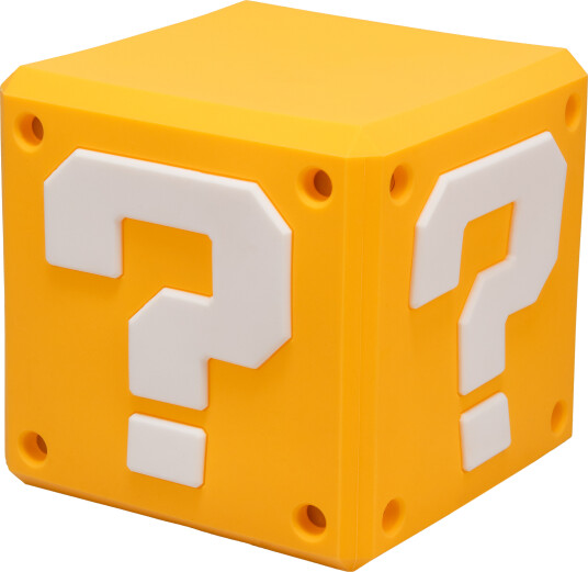 Super Mario Question Block SquishyGlo Nattlampe   Oppladbar