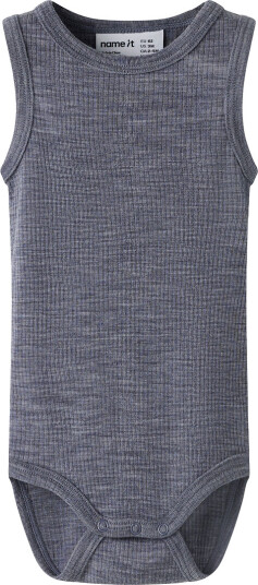 Name It Body u/e NbnWax Folkstone Grå Name It 56 Body uten ermer