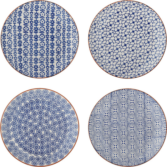 Bloomingville Karine Plate Blue Ø 20 CM
