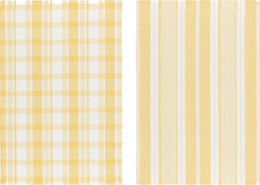 Kjøkkenhåndkle 2 pk gul 40x60 Kjøkkenhåndkle 2 pk gul 40x60