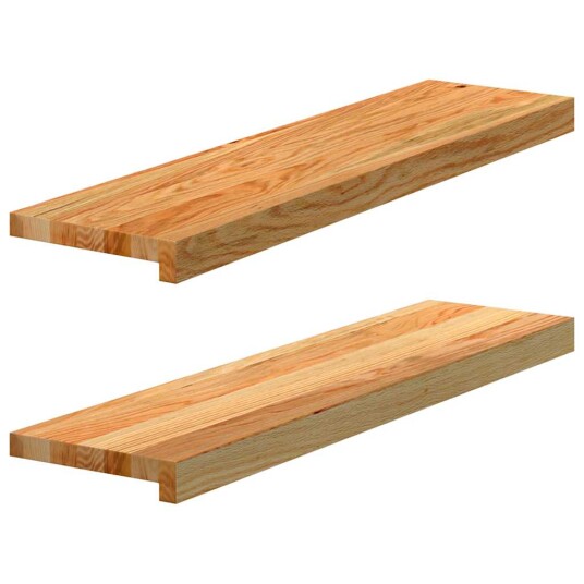 2 Stk Lysebrun 80x20x2cm Heltre Eik 2 Stk Lysebrun 80x20x2cm Heltre Eik