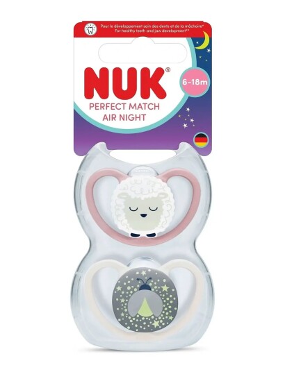 Nuk Perfect Match Air Night Sheep Size 6 18 Months Multi/Patterned Nuk Perfect Match Air Night Sheep Size 6 18 Months Multi/Patterned