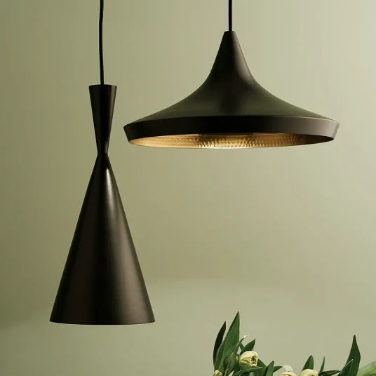 Tom Dixon Beat Pendant Tall Black LED Tom Dixon Beat Pendant Tall Black LED